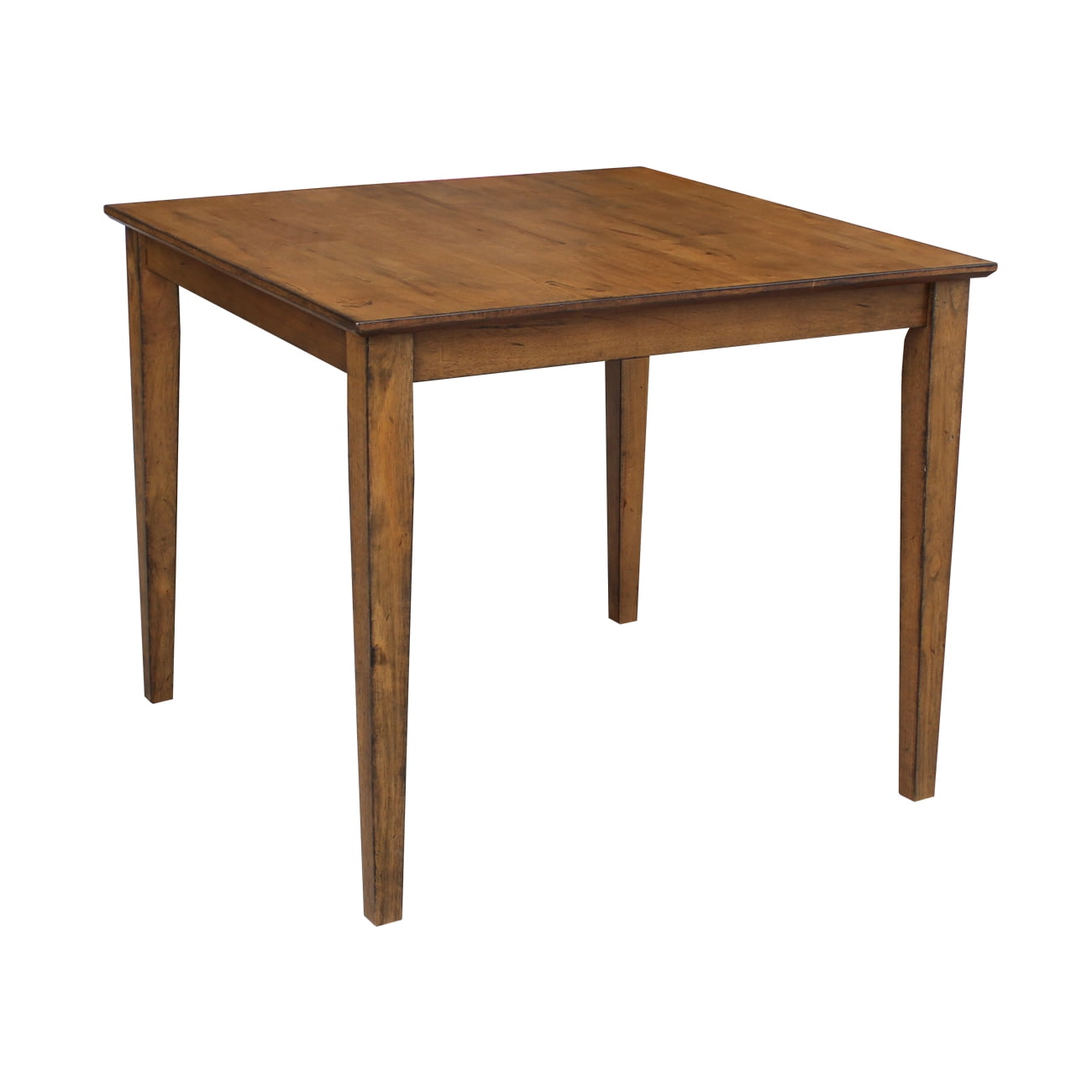 36" x 36" Solid Wood Dining Table in Pecan