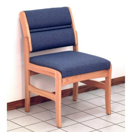 Wooden Mallet DW4-1 Solid Oak Standard Leg Armless Guest Chair