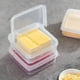 thumbnail image 4 of 4 recipientes transparentes para queso con tapa para refrigerador, organizador de alimentos transparente para almacenar queso fresco y mantequilla, 4 of 7