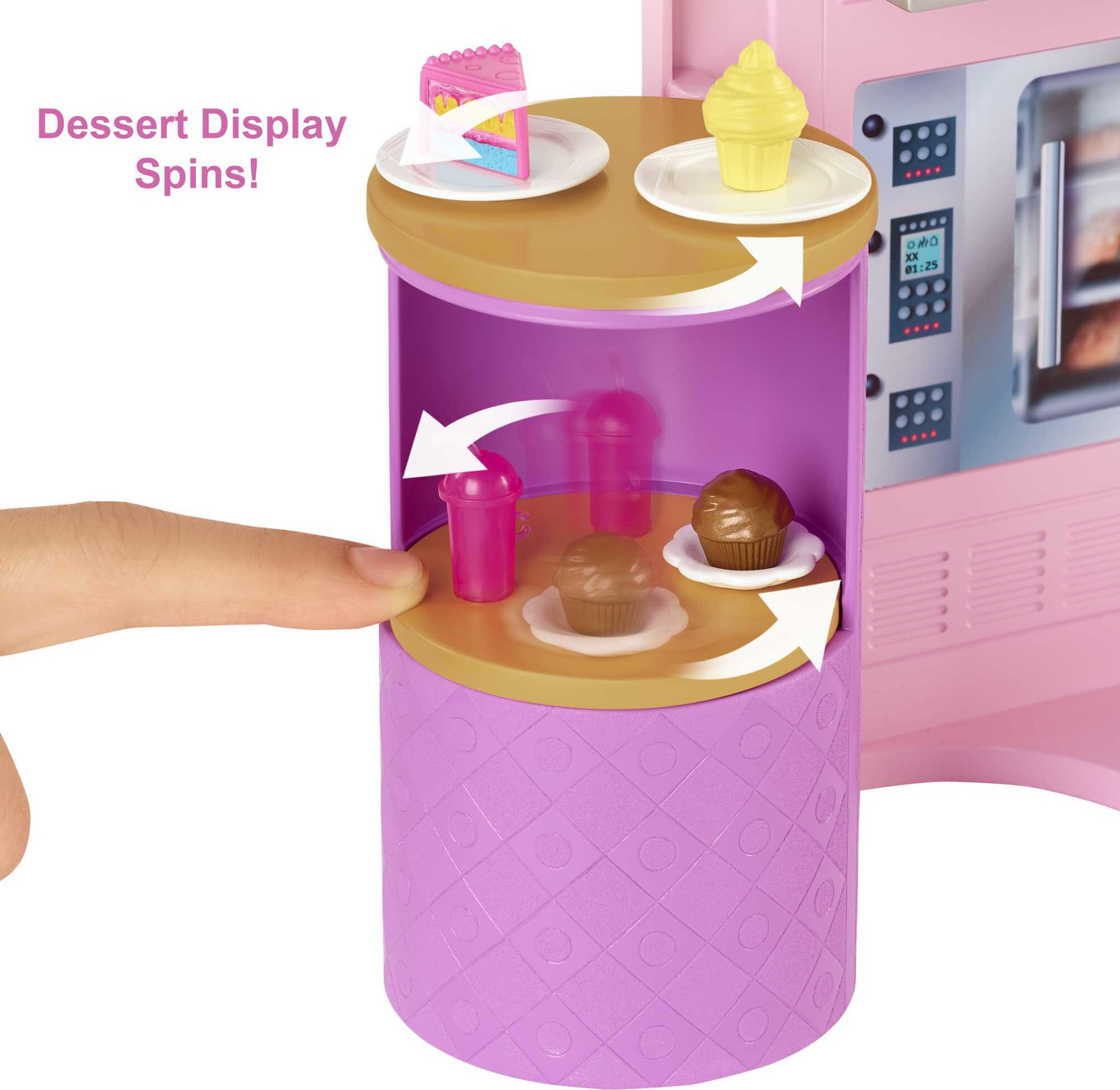 Barbie Cook ‘n Grill Restaurant Playset with 30+ Pieces Including Pizza Oven & Grill - image 4 of 7
