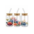 thumbnail image 5 of 5pcs/Set Beautiful Flowers UV DTF Transfer Sticker Libbey Glass Cups Diy Wrap Transfer Sticker For 16oz Glass Cup Waterproof Sticker Bottle Sticker Ad, 5 of 5