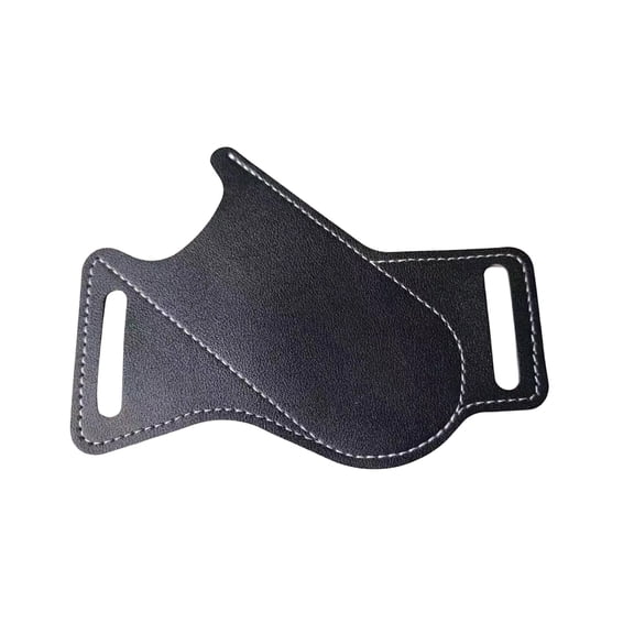 Folding Waist Pack - Tactical Tool Holster For Folding Knives, Black Pu Material, Waist-Mounted Design, For Outdoor Activities, Camping, Hiking, Daily Use
