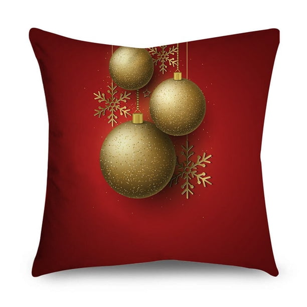 Fundas de almohada navideñas de bienvenida, adorno de Navidad, calcetines de bolas, regalos para sofá, decoración del hogar, 40 cm, 45 cm, 50cm