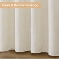 thumbnail image 6 of Natural Linen Curtains 52x84 inch, 2 Panels Light Filtering Curtains for Bedroom Living Room Farmhouse, Semi-Sheer Burlap Linen Window Drapes with Grommet for Decor, Privacy Protection, 6 of 7