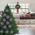thumbnail image 3 of Wadada 12pcs Purple Snowflakes Ornaments-Christmas Tree Decor, Hanging Snowflake Decor for Christmas Tree Decor, Plastic Glitter Snow Flakes Ornaments for Christmas Indoor Winter Wonderland Decor, 3 of 6