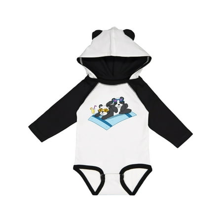 

Inktastic Sunbathing Baby Pandas Gift Baby Boy or Baby Girl Long Sleeve Bodysuit