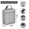 thumbnail image 2 of Retro Plaid Insulated Lunch Box Teen Reusable Lunch Bag Waterproof Cooler Tote Bag Office Hiking, 2 of 5