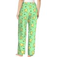 thumbnail image 4 of PISONIC Chickens and Flowers Printed Women's Pajama Pants, Comfy Pajama Bottoms With Pockets&Drawstring, 4 of 7