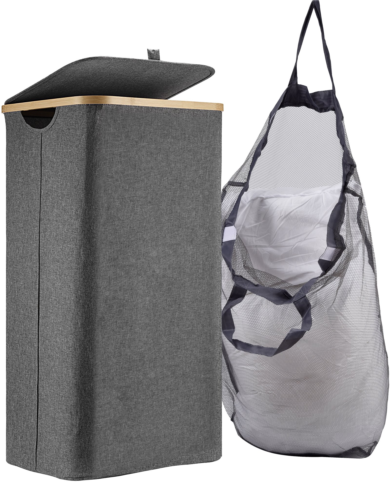 Large Laundry Cloth Hamper Sorter Basket Bag Bin Foldable Washing