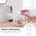 thumbnail image 4 of OULII 1Pack Cotton Swabs Container Transparent Moisture Resistant Storage for Household Users Desktop, 4 of 8