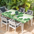 thumbnail image 2 of St. Patrick's Day Table Cloths for 3 Foot Rectangle Tables, Green Shamrock Gnomes Watering Can Plants Patio Waterproof Elastic Fitted Tablecloths, Washable Rectangular Table Cover for Camping, 2 of 8
