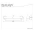 thumbnail image 4 of Kingston Brass DR214241 Milano 24-Inch X 1-1/4-Inch OD Grab Bar, Polished Chrome, 4 of 4