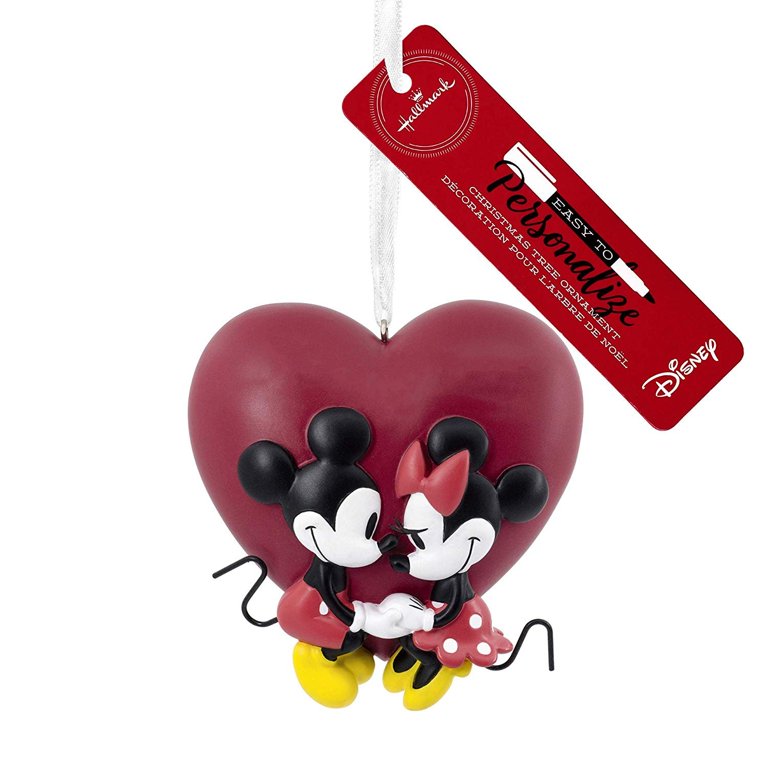 Personalized Mickey And Minnie Love Ornament