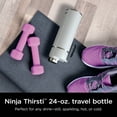 thumbnail image 2 of Ninja Thirsti 24oz Travel Water Bottle, Colder and Fizzier Longer, Stainless Steel, Leak Proof, White, DW2401WH, 2 of 3
