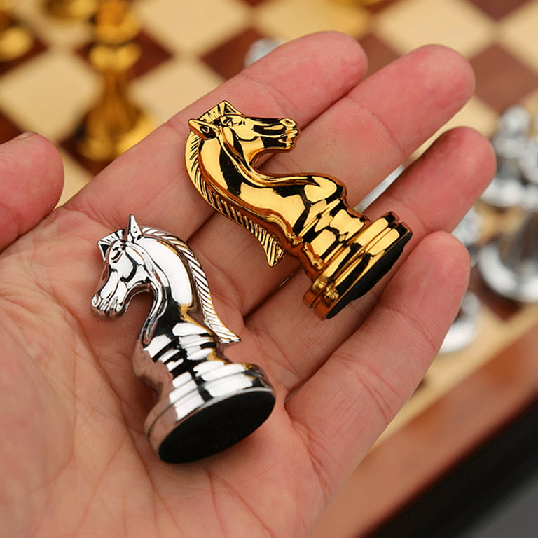 Smrinog Medieval Luxury Chess Set with Wooden Chessboard Chess