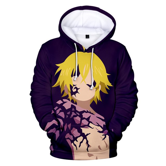 Sudaderas con capucha de los siete pecados capitales, chaqueta informal para adultos y niños, tallas para niños, Meliodas, jersey de Cosplay03L Deng Xun unisex