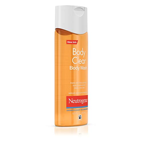 Neutrogena Body Clear Acne Body Wash with Glycerin & Salicylic Acid Acne Medicine for Acne-Prone Skin, Non-Comedogenic, 8.5 fl. Oz (Pack of 3)