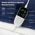 thumbnail image 4 of Electric Blanket with Automatic Shut-Off and 6 Temperature Levels 38C - 50C / 2H-10H/120W Heat Blanket Electric Heat Pad Washable Warm Comfortable Saf, 4 of 5