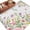 Green Pink Grey, variant on Large Round Rug 8Ft Washable Non-Slip, Pink Purple Flower Circle Area Rugs for Living Room Bedroom, Spring Vintage Country Floral Leaf Plant Indoor Floor Mats Carpet Runner for Home Decor