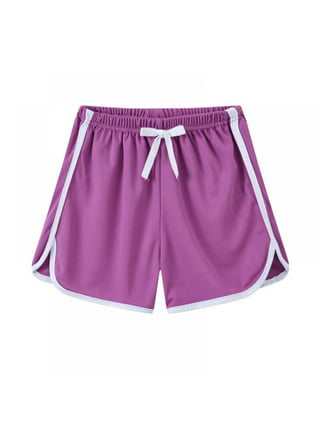 NEW PURPLE Athletic Shorts Girls Size 14 - 16 PLUS Quick Dry Cute