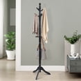 thumbnail image 4 of Costway Perchero con 9 Ganchos Soporte para Abrigos con Base de Tres Patas y Altura Ajustable Hasta 175cm, 4 of 10
