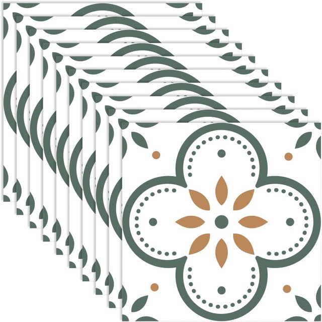 Azulejos Adhesivos para Pisos, 10 Piezas Pegatinas para Azulejos 20 x 20 cm, Adhesivo de Pared Pintura Azulejos de baño Adhesivos para Azulejos de Pared, Pegatinas Impermeables de Bricolaje TUNC Sencillez