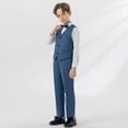 thumbnail image 5 of Boys' Suits - Boys Formal Suit Sets - 5 Piece Outfit Sets with Blazer, Vest, Bow Tie , Dress Shirt and Dress Pants Sets, 5 of 9