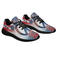 thumbnail image 6 of Hippie Peace Sign American flag Imagine All The People Living Life In Peace Shoes Sneakers Black Size 9, 6 of 7