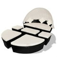 thumbnail image 2 of vidaXL Garden Bed with Canopy Black 186x226 cm Poly Rattan, 2 of 3