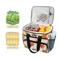 thumbnail image 2 of FORMRS Insulated Cooler Bag 24 Cans Capacity Soft Leakproof Lunch Box with Side Pockets, Orange Autumn Leaves, 2 of 7