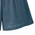 thumbnail image 3 of ABATAB Cotton Linen Shorts for Women Loose Fit Casual Shorts Drawstring Elastic Waisted Summer Shorts with Pockets, 3 of 4