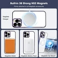thumbnail image 2 of Magnetic Case for iPhone 14 Pro 6.1'', [Built-in Camera Lens Cover] Soft Shockproof Clear Back Slim Phone Case [Compatible with MagSafe] for iPhone 14 Pro, Deep Purple, 2 of 14