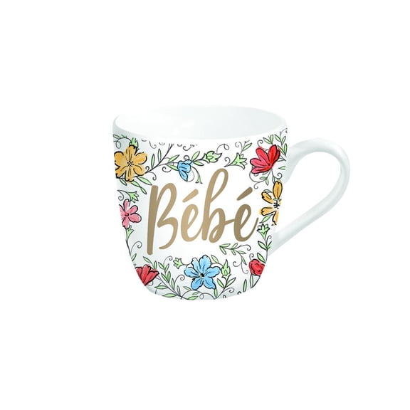 Mommy and Me Ceramic Cup Gift Set, 17 oz. and 7 oz., Mama / Bebe'