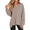 Dark Khaki, variant on Luniro Women's Oversized Sweatshirts Long Sleeve V Neck Shirt Loose Trendy Fall Pullover Tops Size S-XXL