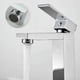 thumbnail image 2 of Grifo para baño, grifo para lavabo con agua fría y caliente disponible, mezclador para lavabo de latón cromado, 2 of 5