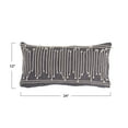 thumbnail image 2 of Bloomingville Cotton Lumbar Pillow with Appliqued Rope and Metallic Embroidery, 2 of 7