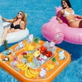 thumbnail image 3 of FANNGYX Green Floating Card Game Table, Inflatable Pool Party Tray Float with Drink & Snack Holder, Waterproof Playing Cards for Summer Parties LG618-397, 3 of 6