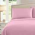 thumbnail image 4 of Sweet Home Collection 1500 Series Bed Sheets - Extra Soft Deep Microfiber Pocket Sheet Set - Pink, Twin, 4 of 6