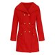 thumbnail image 4 of Abrigo y chaquetas informales de manga larga sin capucha para mujer, abrigo informal de invierno con cuello vuelto y bolsillos, liso, degradado, sin capucha, regular, de manga larga para mujer, 4 of 6