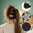 thumbnail image 3 of Hair Pad Oval Shape Hair Pad Bangs Patch for Women Hair Magic Tapes Hair Grippers Silver Tone, 3 of 7
