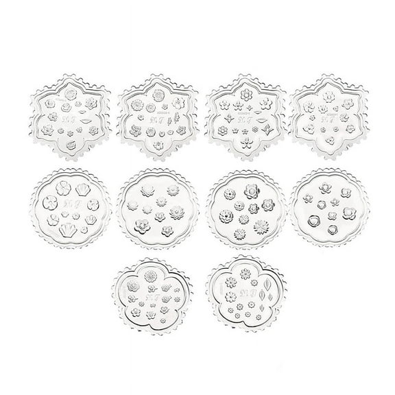10 Pcs Flower Polymer Clay Molds Mini Resin Cutters Small Mold Daisy