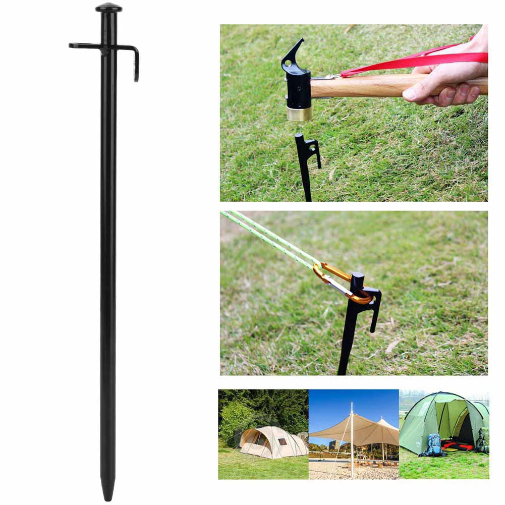 Khall Camping Tent Peg,Tent Peg,4PCS Steel Lengthen Outdoor Travel Camping Beach Tent Pegs Pin Stakes Ground Nail