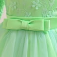 thumbnail image 5 of ATOGUTA Girls' Special Occasion Dresses Long Sleeve Princess Party Tulle Dress Kids Holiday Birthday Wedding Outfit Size 3T-14, Green, 5 of 6