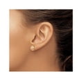 thumbnail image 3 of Boucles d'Oreilles en Or Jaune et Rose avec Charme Coccinelle, 3 of 4