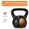 thumbnail image 3 of Renwick 25 lbs. HDPE Coated Kettlebells for Home, Gym and Fitness Workout, Black, 3 of 8