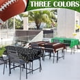 thumbnail image 4 of 3-Pack Football Plastic Tablecloth Set - Waterproof & Oil-Resistant, Each 54" x 108" - for Game Day, Tailgate, Super Bowl, Birthday Party Decorations (Green, Brown, Black Designs), 4 of 7