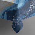 thumbnail image 3 of Blue Marble Gold Wave Pattern Rectangle Tablecloth 60"x84",Waterproof Polyester Rectangle Table Cloth, Wipeable Spillproof Polyester Tablecloth for Dining, Camping, Indoor and Outdoor, 3 of 5