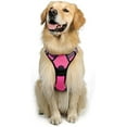 thumbnail image 1 of rabbitgoo No-Pull Pet Harness with 2 Leash Clips  Adjustable Soft Padded  Reflective No-Choke Pet Oxford Vest with Easy Control Handle for Large Dogs  Pink  L, 1 of 9