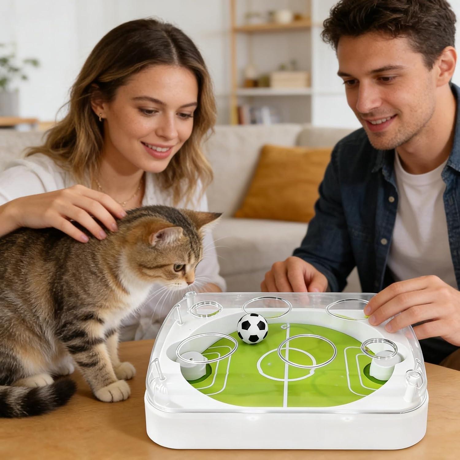 Cat Balls Toys for Indoor, Electric Interactive Soccer Ball with Catnip, Stimulating Cat Toy for Exercise, Training, Hunting Simulation, Mental Stimulation, Scratching, Floor Play, Outdoor, Travel