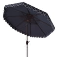 thumbnail image 6 of Safavieh Elegant, Height 99.61" Freestanding Navy/White Solid Print Round Market Patio Umbrella, UV Resistant, 6 of 6
